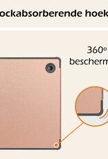 Nomfy Hoesje Geschikt voor Kobo Libra Colour Hoes Book Case - Hoes Geschikt voor Kobo Libra Colour Hoesje Book Cover - Rosé Goud