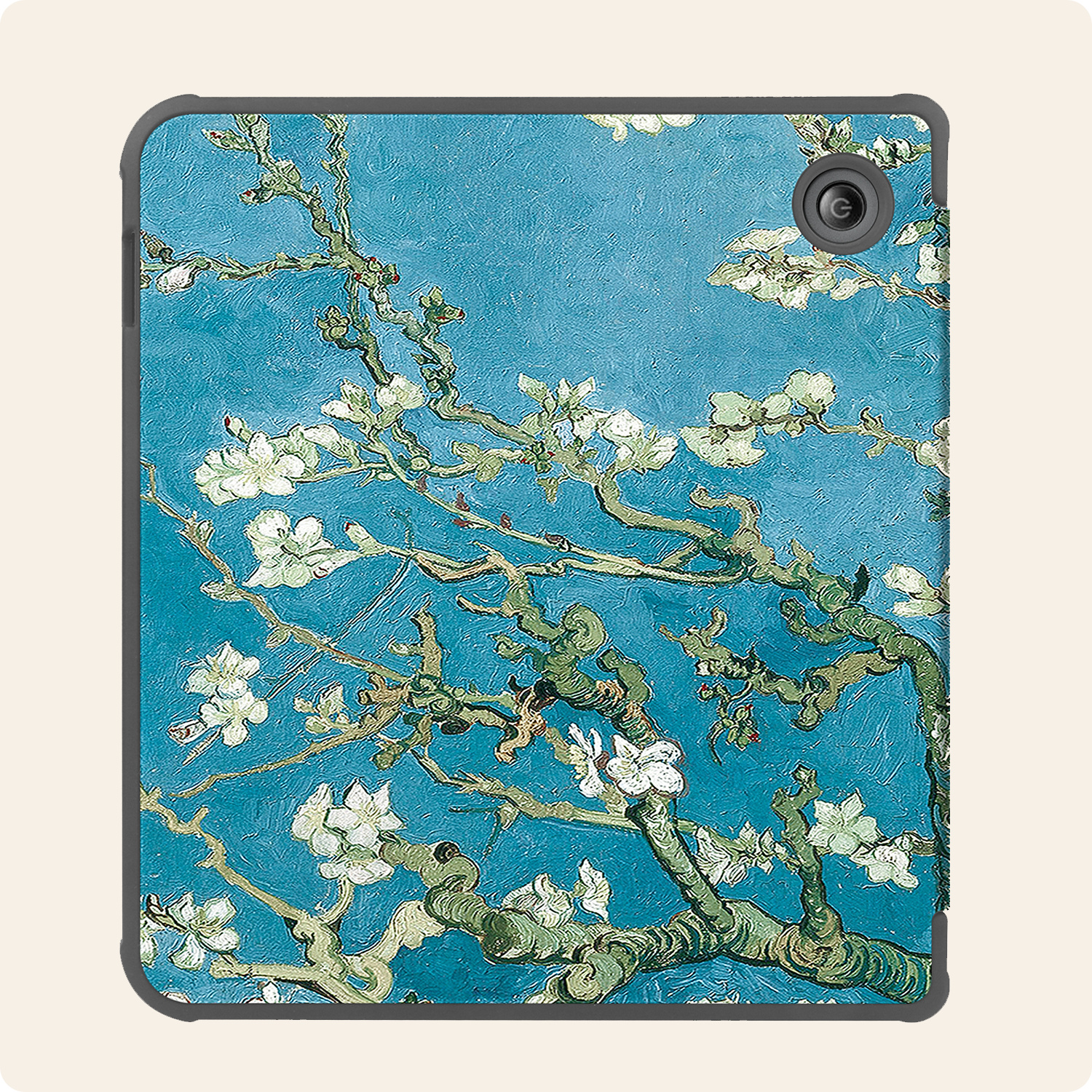 Nomfy Hoesje Geschikt voor Kobo Libra Colour Hoes Book Case - Hoes Geschikt voor Kobo Libra Colour Hoesje Book Cover Met Screenprotector - Bloesem