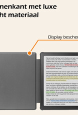 Nomfy Hoesje Geschikt voor Kobo Libra Colour Hoes Book Case - Hoes Geschikt voor Kobo Libra Colour Hoesje Book Cover Met Screenprotector - Donkergroen