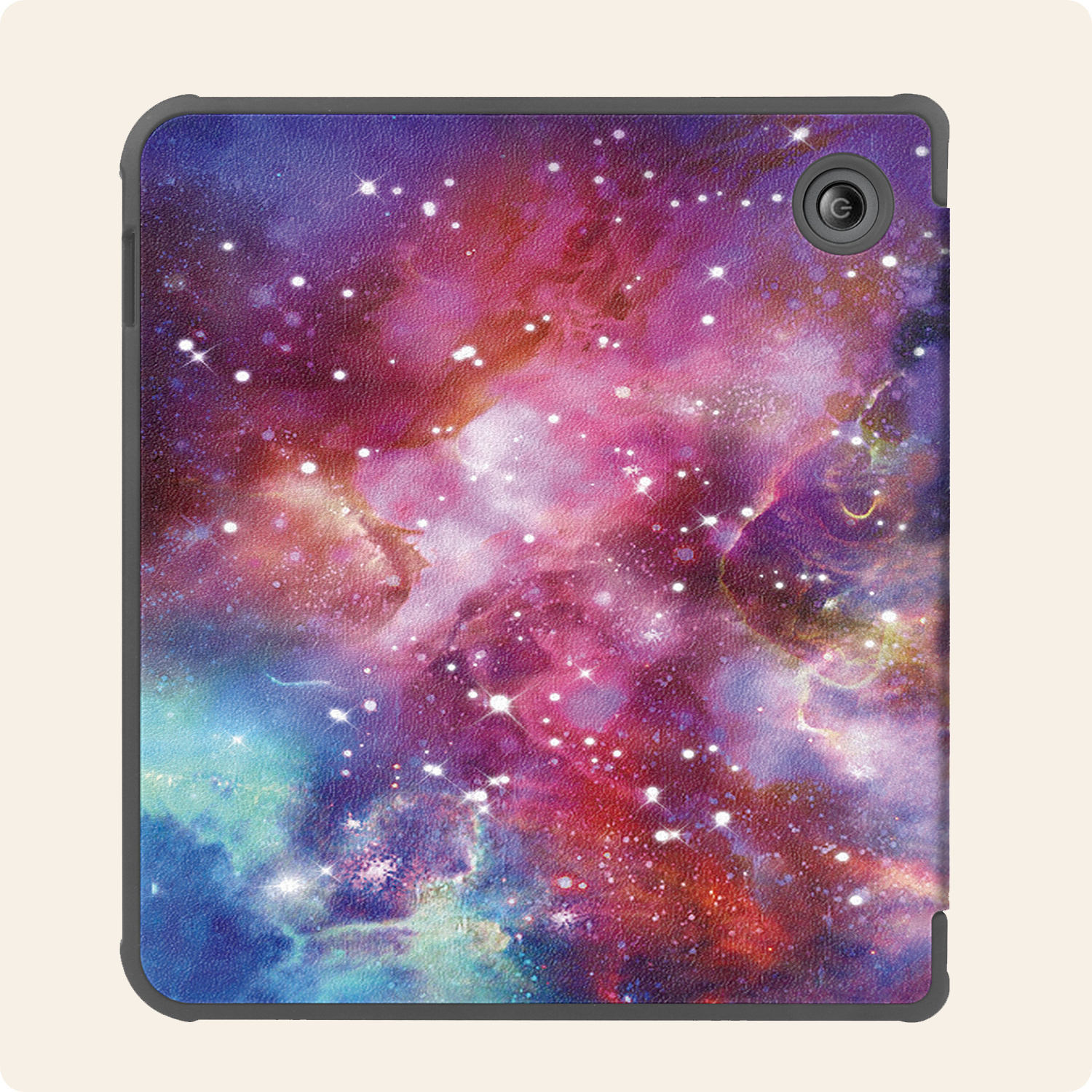 Nomfy Hoesje Geschikt voor Kobo Libra Colour Hoes Book Case - Hoes Geschikt voor Kobo Libra Colour Hoesje Book Cover Met Screenprotector - Galaxy