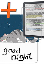 Nomfy Hoesje Geschikt voor Kobo Libra Colour Hoes Book Case - Hoes Geschikt voor Kobo Libra Colour Hoesje Book Cover Met Screenprotector - Kat