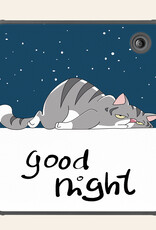 Nomfy Hoesje Geschikt voor Kobo Libra Colour Hoes Book Case - Hoes Geschikt voor Kobo Libra Colour Hoesje Book Cover Met Screenprotector - Kat