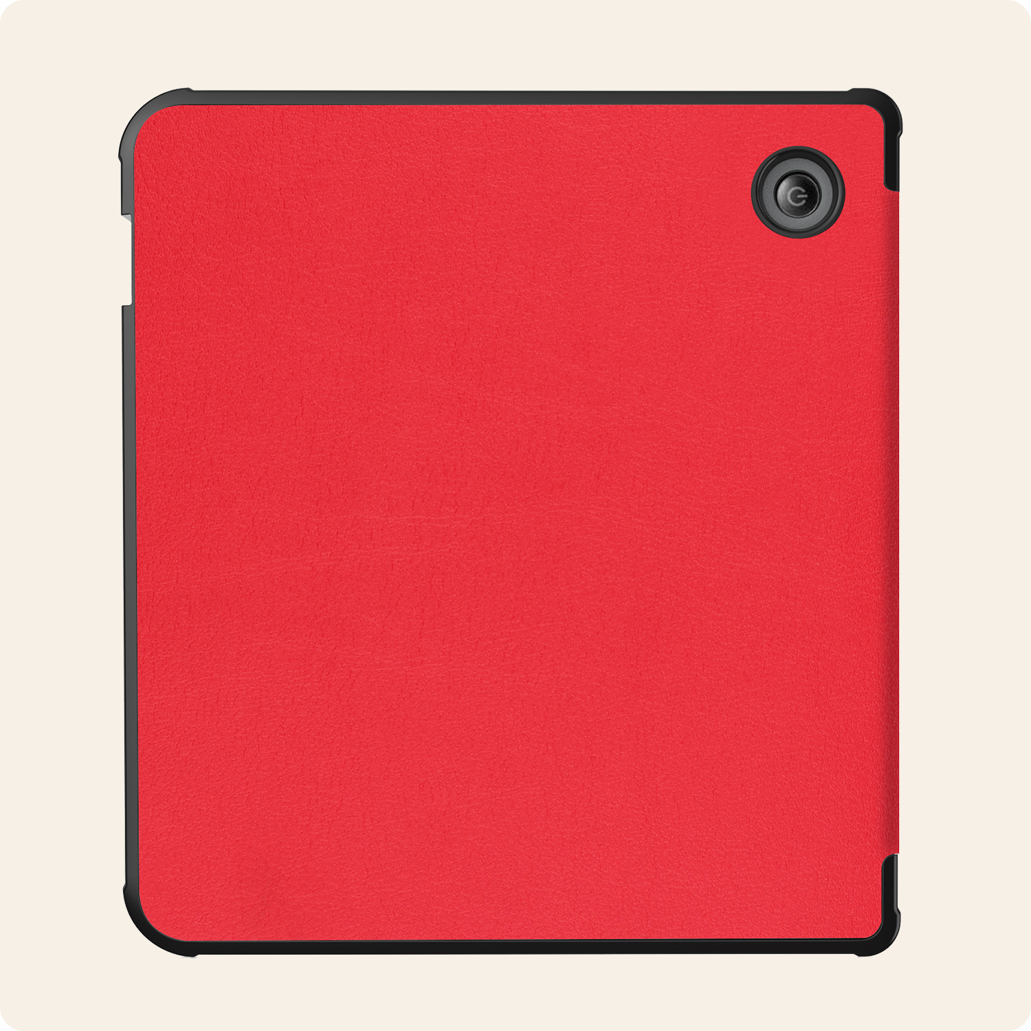 Nomfy Hoesje Geschikt voor Kobo Libra Colour Hoes Book Case - Hoes Geschikt voor Kobo Libra Colour Hoesje Book Cover Met Screenprotector - Rood