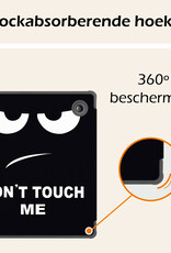 Nomfy Hoesje Geschikt voor Kobo Libra Colour Hoes Book Case - Hoes Geschikt voor Kobo Libra Colour Hoesje Book Cover Met Screenprotector - Don't Touch Me