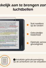 Nomfy Hoesje Geschikt voor Kobo Libra Colour Hoes Book Case - Hoes Geschikt voor Kobo Libra Colour Hoesje Book Cover Met Screenprotector - Rood