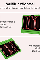 NoXx iPad Pro 11 inch 2024 Hoes Kinder Hoesje Kids Case Cover Kids Proof Met 2x Screenprotector - iPad Pro 11 inch 2024 Kinder Hoes - Groen