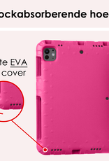 NoXx iPad Pro 11 inch 2024 Hoes Kinder Hoesje Kids Case Cover Kids Proof Met Screenprotector - iPad Pro 11 inch 2024 Kinder Hoes - Roze