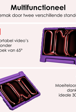 NoXx iPad Pro 11 inch 2024 Hoes Kinder Hoesje Kids Case Cover Kids Proof Met Screenprotector - iPad Pro 11 inch 2024 Kinder Hoes - Paars