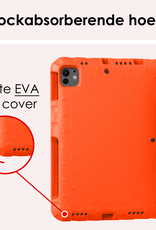 NoXx iPad Pro 11 inch 2024 Hoes Kinder Hoesje Kids Case Cover Kids Proof Met Screenprotector - iPad Pro 11 inch 2024 Kinder Hoes - Oranje