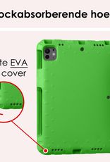 NoXx iPad Pro 11 inch 2024 Hoes Kinder Hoesje Kids Case Cover Kids Proof Met Screenprotector - iPad Pro 11 inch 2024 Kinder Hoes - Groen