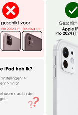 NoXx iPad Pro 11 inch 2024 Hoes Kinder Hoesje Kids Case Cover Kids Proof - iPad Pro 11 inch 2024 Kinder Hoes - Zwart