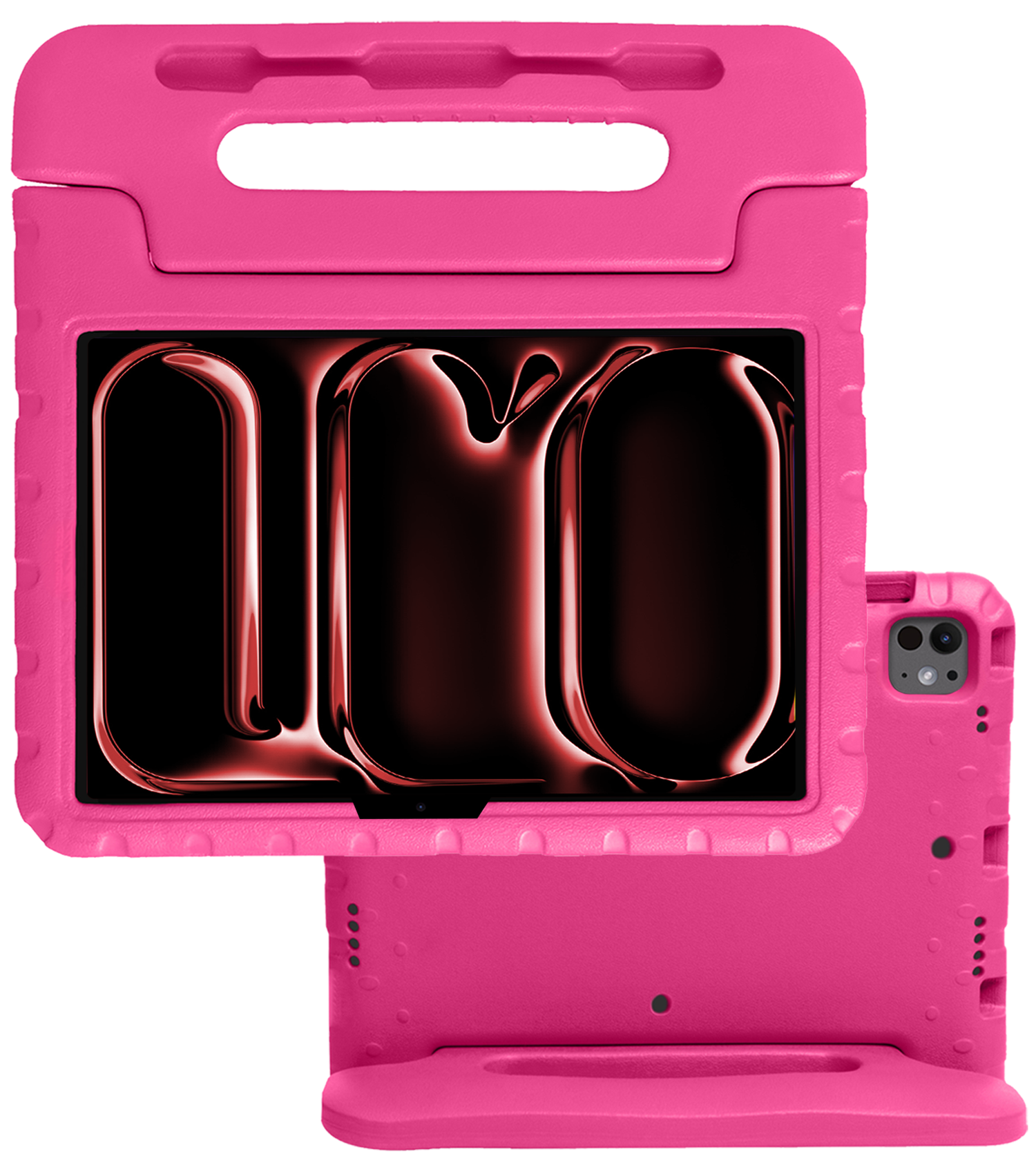 NoXx iPad Pro 11 inch 2024 Hoes Kinder Hoesje Kids Case Cover Kids Proof - iPad Pro 11 inch 2024 Kinder Hoes - Roze