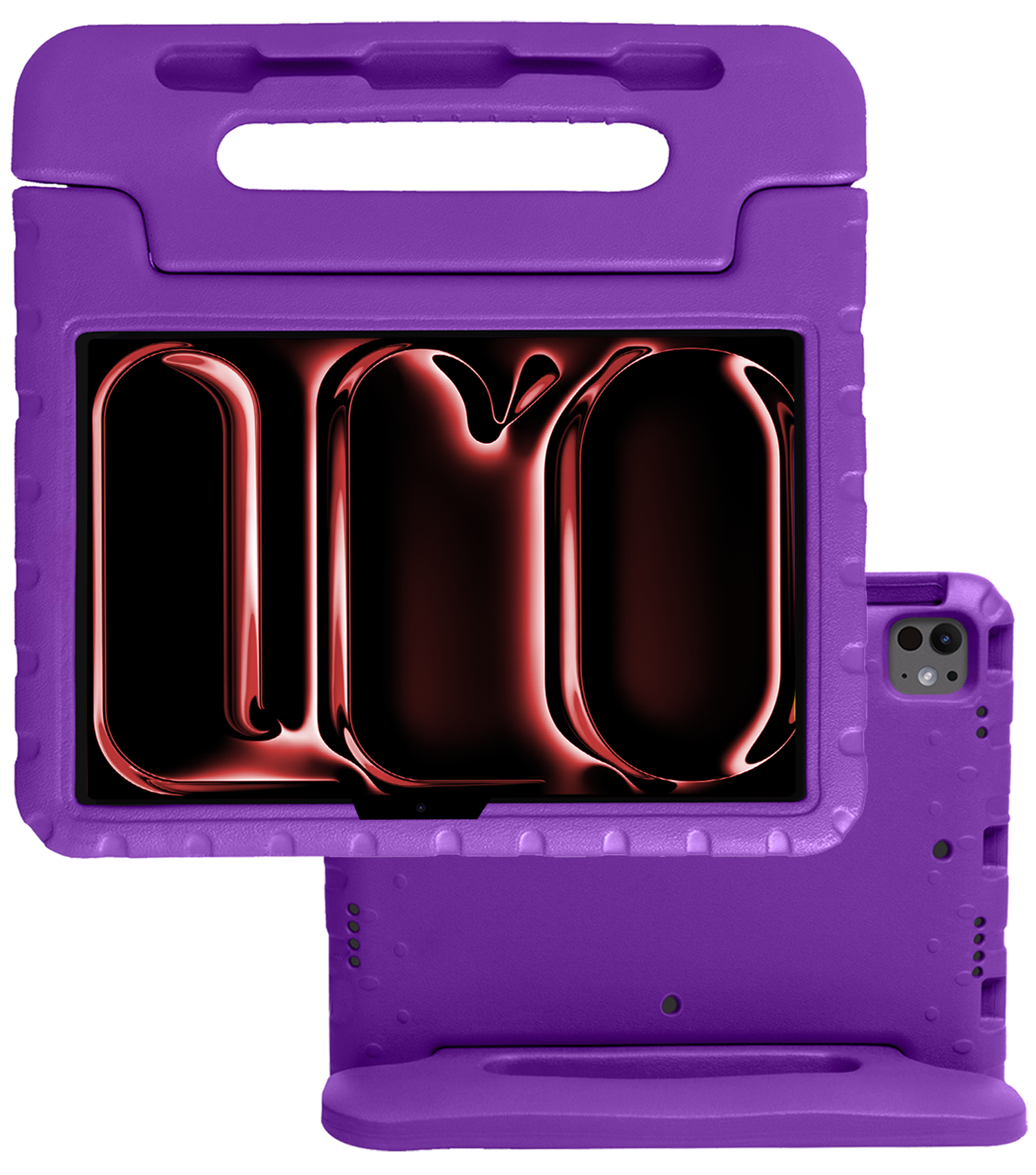 NoXx iPad Pro 11 inch 2024 Hoes Kinder Hoesje Kids Case Cover Kids Proof - iPad Pro 11 inch 2024 Kinder Hoes - Paars
