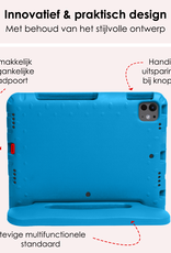 NoXx iPad Pro 11 inch 2024 Hoes Kinder Hoesje Kids Case Cover Kids Proof - iPad Pro 11 inch 2024 Kinder Hoes - Licht Blauw