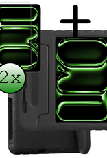 BASEY. iPad Pro 11 inch 2024 Hoes Kinder Hoesje Kids Case Cover Kids Proof Met 2x Screenprotector - iPad Pro 11 inch 2024 Kinder Hoes - Zwart