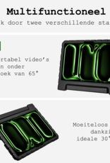 BASEY. iPad Pro 11 inch 2024 Hoes Kinder Hoesje Kids Case Cover Kids Proof Met 2x Screenprotector - iPad Pro 11 inch 2024 Kinder Hoes - Zwart