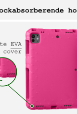 BASEY. iPad Pro 11 inch 2024 Hoes Kinder Hoesje Kids Case Cover Kids Proof Met Screenprotector - iPad Pro 11 inch 2024 Kinder Hoes - Roze