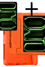 BASEY. iPad Pro 11 inch 2024 Hoes Kinder Hoesje Kids Case Cover Kids Proof Met Screenprotector - iPad Pro 11 inch 2024 Kinder Hoes - Oranje