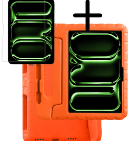 BASEY. BASEY. iPad Pro 2024 (11 inch) Kinderhoes Met Screenprotector - Oranje