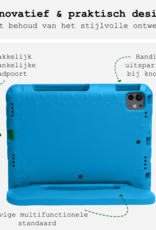 BASEY. iPad Pro 11 inch 2024 Hoes Kinder Hoesje Kids Case Cover Kids Proof Met Screenprotector - iPad Pro 11 inch 2024 Kinder Hoes - Licht Blauw