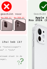 BASEY. iPad Pro 11 inch 2024 Hoes Kinder Hoesje Kids Case Cover Kids Proof - iPad Pro 11 inch 2024 Kinder Hoes - Zwart