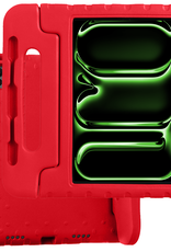 BASEY. iPad Pro 11 inch 2024 Hoes Kinder Hoesje Kids Case Cover Kids Proof - iPad Pro 11 inch 2024 Kinder Hoes - Rood