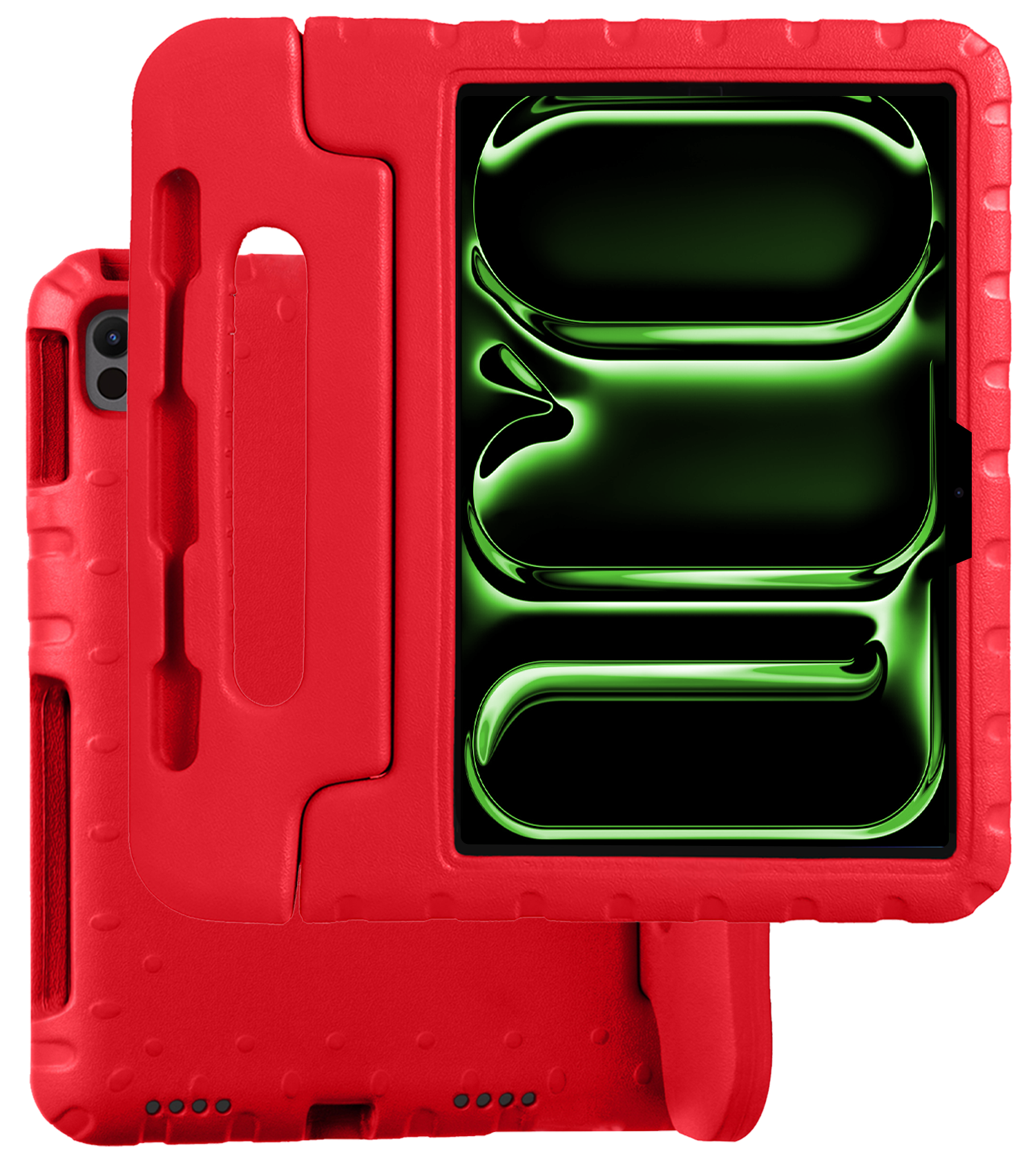 BASEY. iPad Pro 11 inch 2024 Hoes Kinder Hoesje Kids Case Cover Kids Proof - iPad Pro 11 inch 2024 Kinder Hoes - Rood