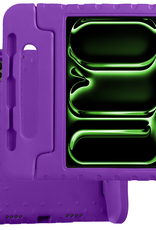 BASEY. iPad Pro 11 inch 2024 Hoes Kinder Hoesje Kids Case Cover Kids Proof - iPad Pro 11 inch 2024 Kinder Hoes - Paars