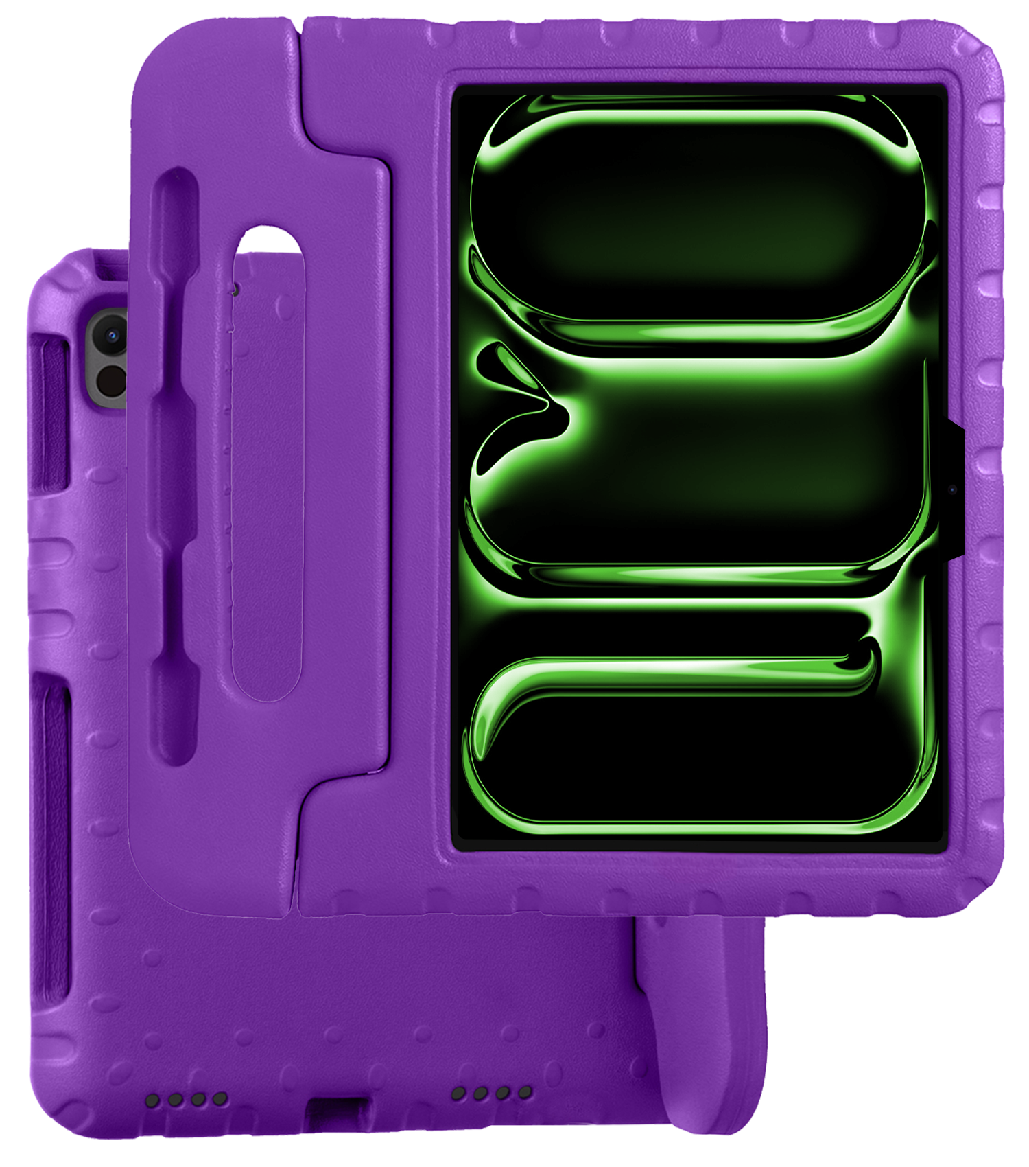 BASEY. iPad Pro 11 inch 2024 Hoes Kinder Hoesje Kids Case Cover Kids Proof - iPad Pro 11 inch 2024 Kinder Hoes - Paars