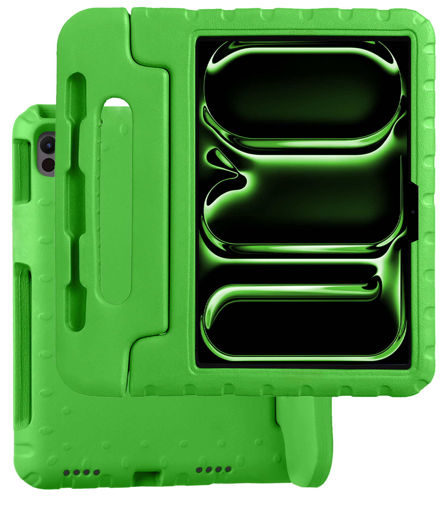 BASEY. iPad Pro 11 inch 2024 Hoes Kinder Hoesje Kids Case Cover Kids Proof - iPad Pro 11 inch 2024 Kinder Hoes - Groen