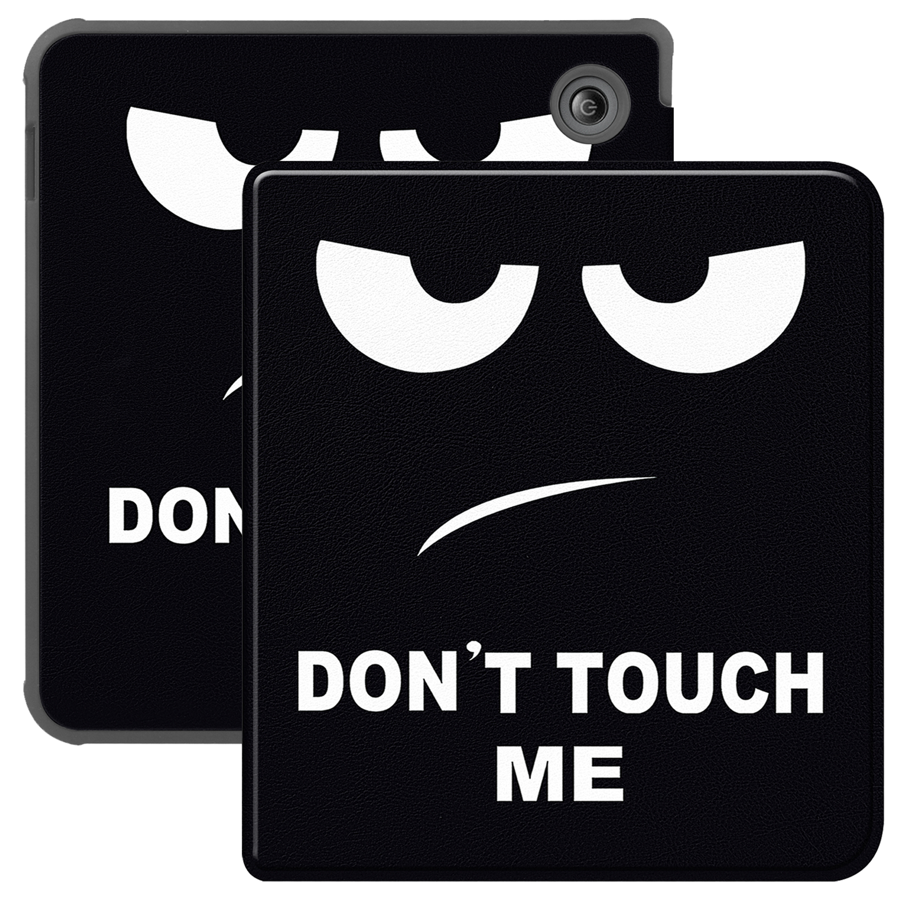 BASEY. Hoes Geschikt voor Kobo Libra Colour Hoesje Bookcase Cover Hoes - Hoesje Geschikt voor Kobo Libra Colour Hoes Cover Case - Don't Touch Me