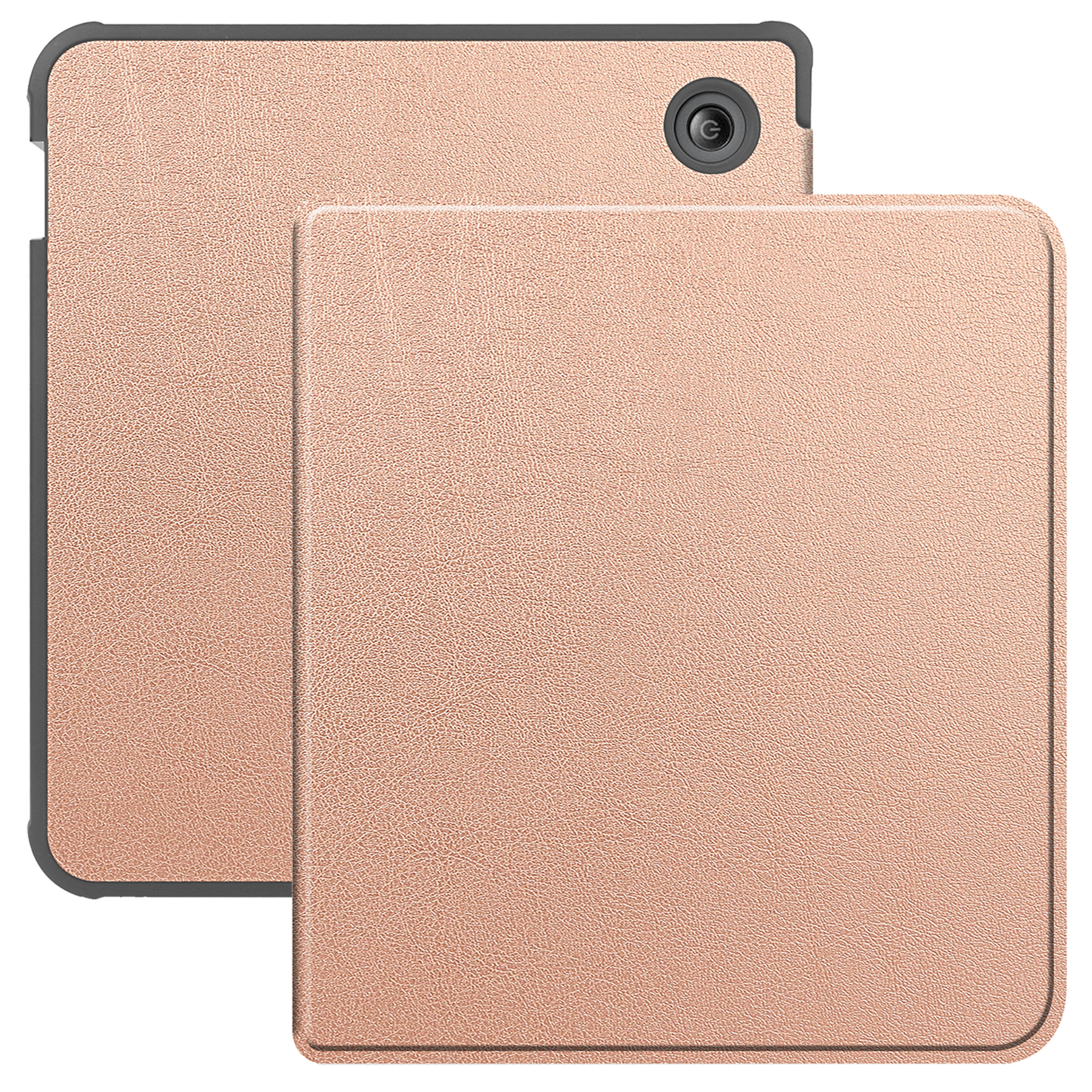 BASEY. Hoes Geschikt voor Kobo Libra Colour Hoesje Bookcase Cover Hoes - Hoesje Geschikt voor Kobo Libra Colour Hoes Cover Case - Rosé Goud