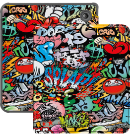 BASEY. BASEY. Kobo Libra Colour Hoesje - Graffity