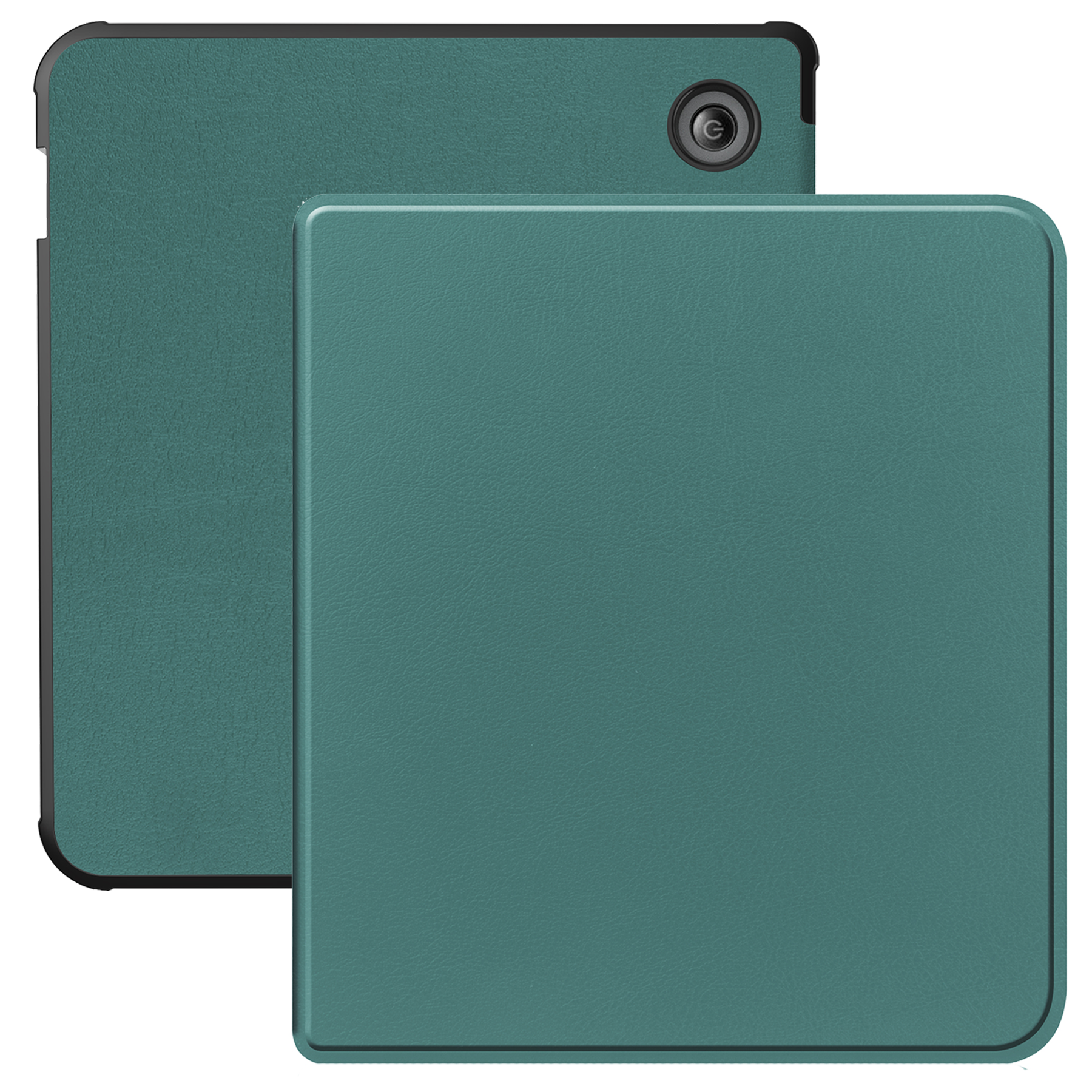 BASEY. Hoes Geschikt voor Kobo Libra Colour Hoesje Bookcase Cover Hoes - Hoesje Geschikt voor Kobo Libra Colour Hoes Cover Case - Donkergroen