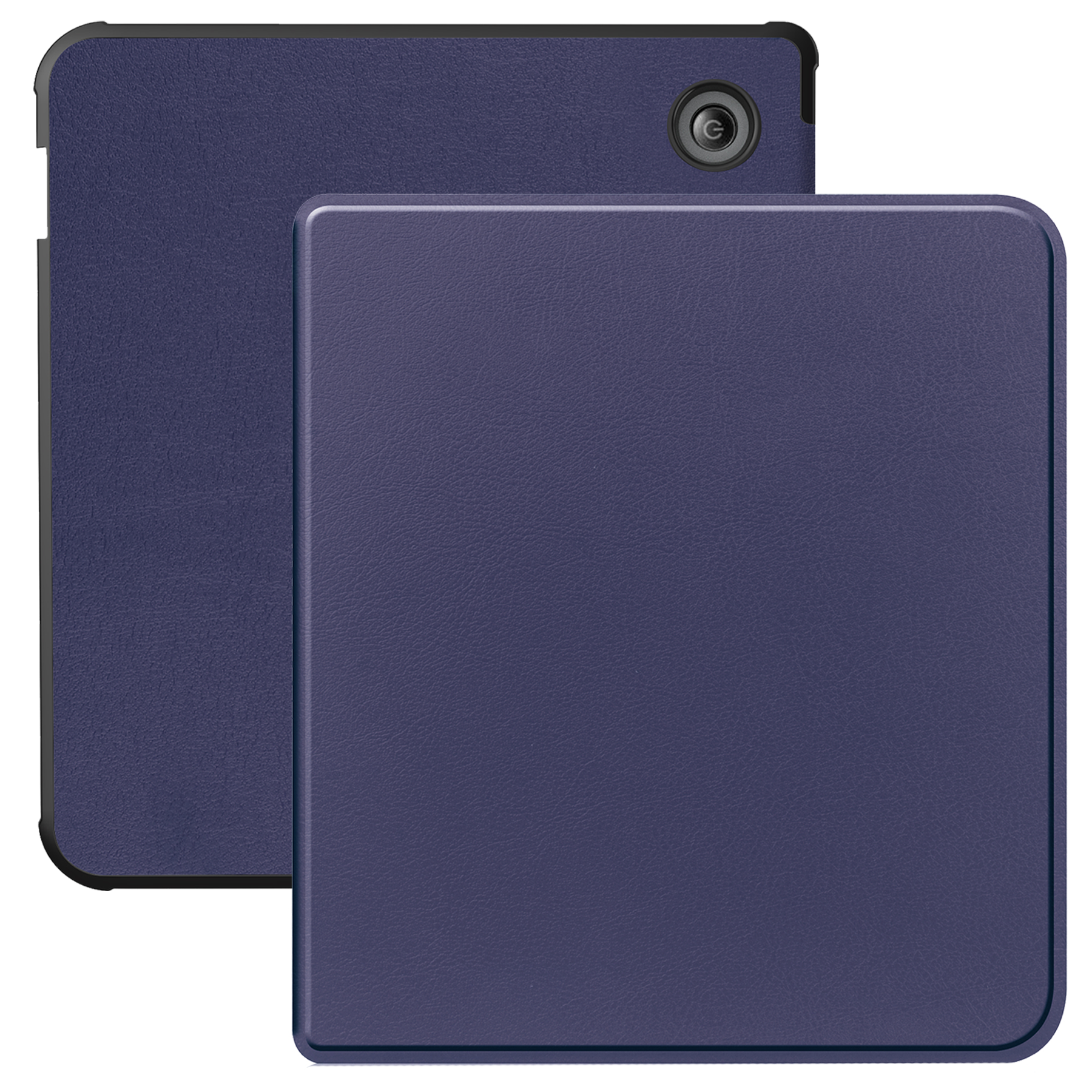 BASEY. Hoes Geschikt voor Kobo Libra Colour Hoesje Bookcase Cover Hoes - Hoesje Geschikt voor Kobo Libra Colour Hoes Cover Case - Donkerblauw