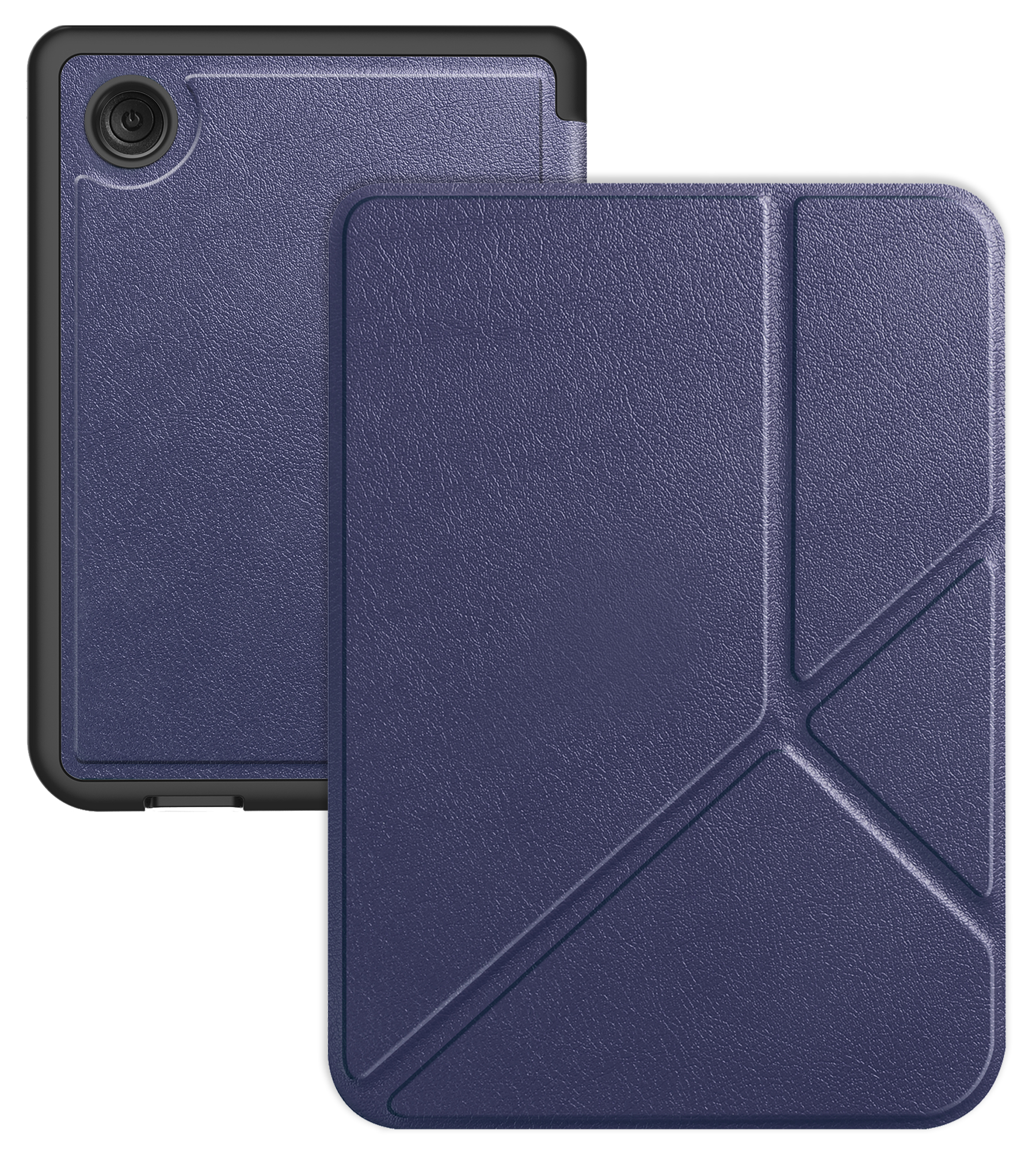 BASEY. Hoes Geschikt voor Kobo Clara Colour Hoesje Bookcase Cover Hoes Trifold - Hoesje Geschikt voor Kobo Clara Colour Hoes Cover Case - Donkerblauw