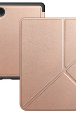 BASEY. Hoes Geschikt voor Kobo Clara Colour Hoesje Bookcase Cover Hoes Trifold - Hoesje Geschikt voor Kobo Clara Colour Hoes Cover Case - Rosé Goud