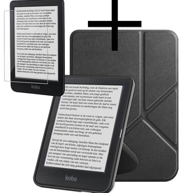 NoXx NoXx Kobo Clara BW Hoesje Trifold Met Screenprotector - Zwart