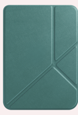 NoXx Hoes Geschikt voor Kobo Clara BW Hoesje Bookcase Cover Book Case Hoes Cover Trifold Met Screenprotector - Donkergroen