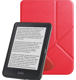 NoXx NoXx Kobo Clara BW Hoesje Trifold - Rood