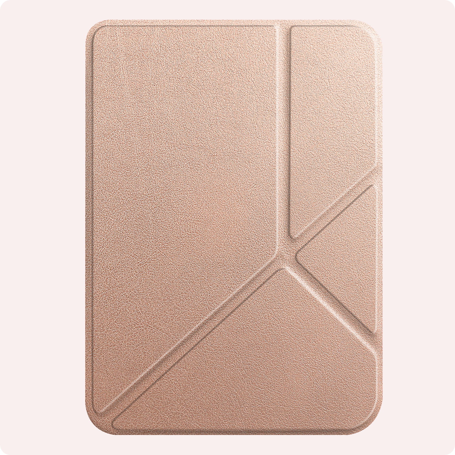 NoXx Hoes Geschikt voor Kobo Clara BW Hoesje Bookcase Cover Book Case Hoes Cover Trifold - Rosé Goud