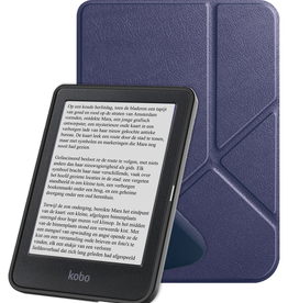 NoXx NoXx Kobo Clara BW Hoesje Trifold - Donkerblauw
