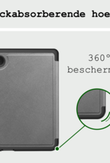 BASEY. Hoes Geschikt voor Kobo Clara BW Hoesje Bookcase Cover Hoes Trifold - Hoesje Geschikt voor Kobo Clara BW Hoes Cover Case - Grijs