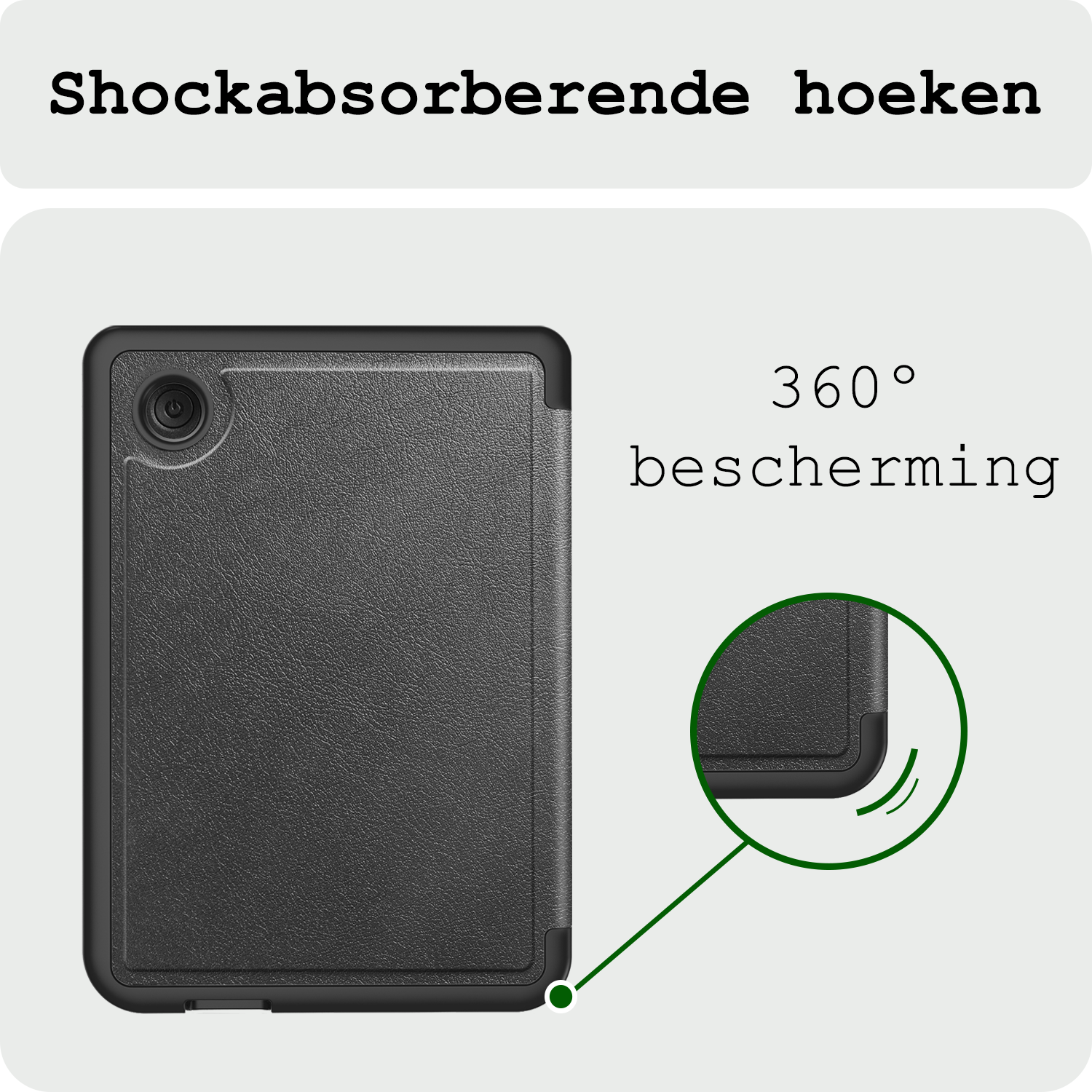 BASEY. Hoes Geschikt voor Kobo Clara BW Hoesje Bookcase Cover Hoes Trifold - Hoesje Geschikt voor Kobo Clara BW Hoes Cover Case - Zwart