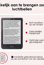 NoXx Hoes Geschikt voor Kobo Clara Colour Hoesje Bookcase Cover Book Case Hoes Cover Trifold Met Screenprotector - Donkerblauw