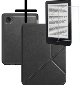 BASEY. BASEY. Kobo Clara BW Hoesje Trifold Met Screenprotector - Zwart