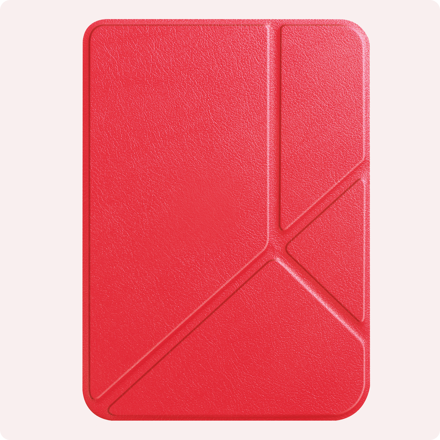 NoXx Hoes Geschikt voor Kobo Clara Colour Hoesje Bookcase Cover Book Case Hoes Cover Trifold - Rood