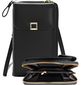 Nomfy Nomfy Telefoontasje met Flap - Zwart