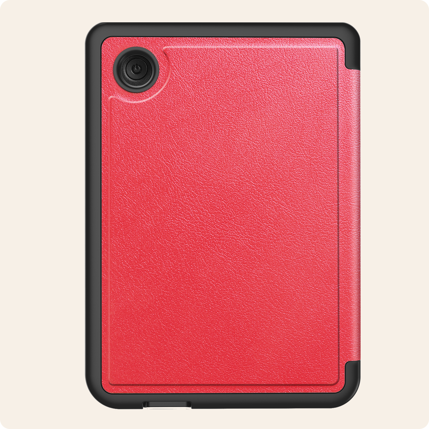 Nomfy Hoesje Geschikt voor Kobo Clara Colour Hoes Book Case Trifold - Hoes Geschikt voor Kobo Clara Colour Hoesje Book Cover Met Screenprotector - Rood