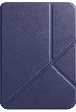 Nomfy Hoesje Geschikt voor Kobo Clara BW Hoes Book Case Trifold - Hoes Geschikt voor Kobo Clara BW Hoesje Book Cover - Donkerblauw